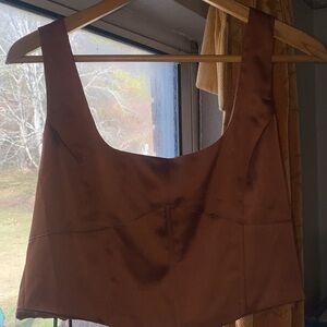 Forever 21 Brown Crop Top